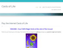 Tablet Screenshot of cardsoflife.com